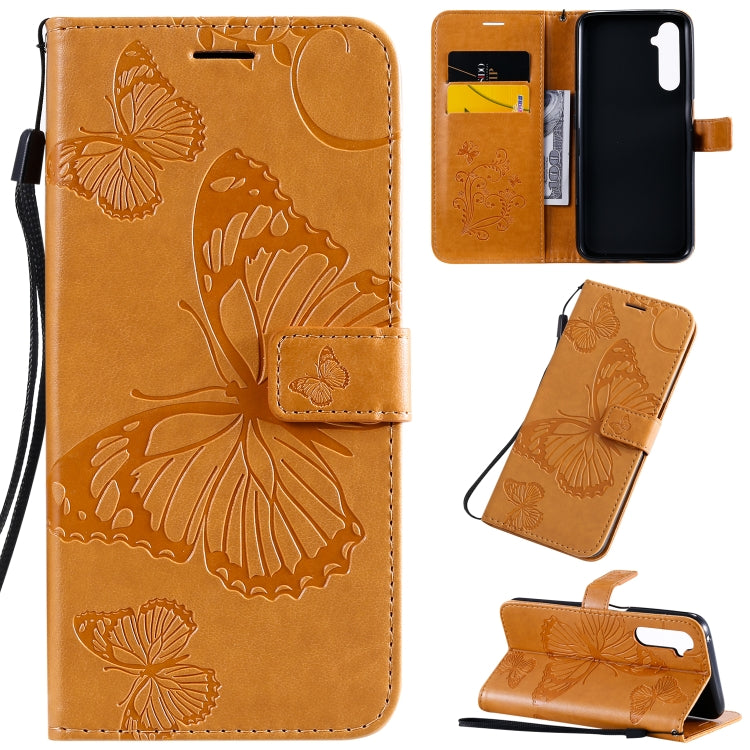 3D Butterflies Embossing Pattern Horizontal Flip Leather Case with Holder & Card Slot & Wallet & Lanyard, For OPPO Find X2 Pro, For OPPO Find X2, For OPPO Realme 6 Pro