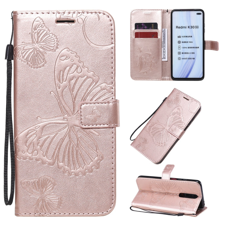 3D Butterflies Embossing Pattern Horizontal Flip Leather Case with Holder & Card Slot & Wallet & Lanyard, For Xiaomi Redmi K30, For Huawei Enjoy 10e, For Galaxy A01