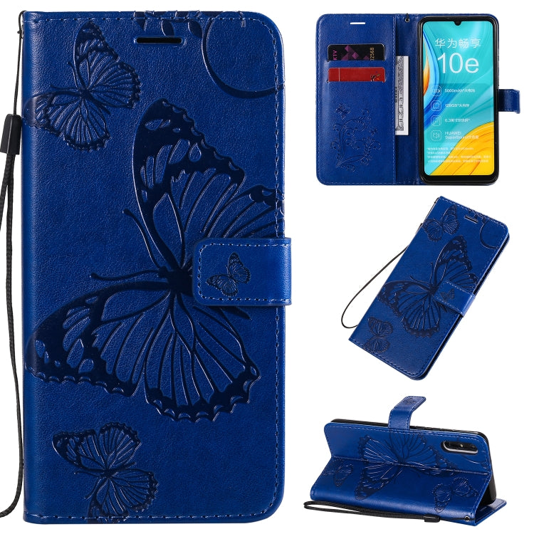 3D Butterflies Embossing Pattern Horizontal Flip Leather Case with Holder & Card Slot & Wallet & Lanyard, For Xiaomi Redmi K30, For Huawei Enjoy 10e, For Galaxy A01