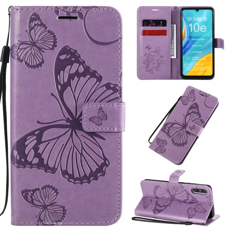 3D Butterflies Embossing Pattern Horizontal Flip Leather Case with Holder & Card Slot & Wallet & Lanyard, For Xiaomi Redmi K30, For Huawei Enjoy 10e, For Galaxy A01
