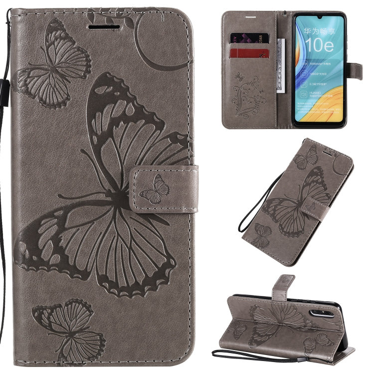 3D Butterflies Embossing Pattern Horizontal Flip Leather Case with Holder & Card Slot & Wallet & Lanyard, For Xiaomi Redmi K30, For Huawei Enjoy 10e, For Galaxy A01