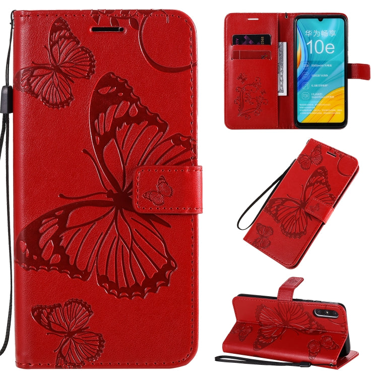 3D Butterflies Embossing Pattern Horizontal Flip Leather Case with Holder & Card Slot & Wallet & Lanyard, For Xiaomi Redmi K30, For Huawei Enjoy 10e, For Galaxy A01