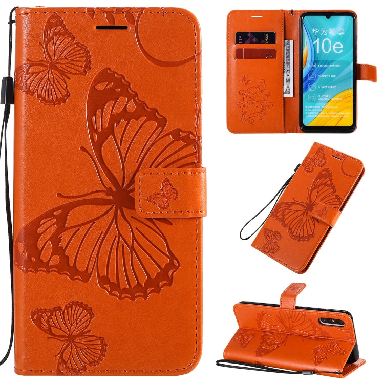 3D Butterflies Embossing Pattern Horizontal Flip Leather Case with Holder & Card Slot & Wallet & Lanyard, For Xiaomi Redmi K30, For Huawei Enjoy 10e, For Galaxy A01