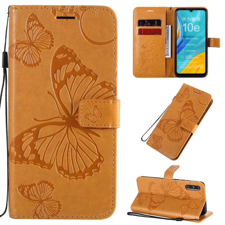 3D Butterflies Embossing Pattern Horizontal Flip Leather Case with Holder & Card Slot & Wallet & Lanyard, For Xiaomi Redmi K30, For Huawei Enjoy 10e, For Galaxy A01