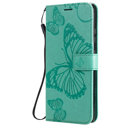 Horizontal flip wallet case featuring raised butterfly pattern for Samsung Galaxy M11 M31
