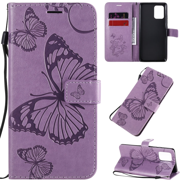 3D Butterflies Embossing Pattern Horizontal Flip Leather Case with Holder & Card Slot & Wallet & Lanyard, For Galaxy A91 / M80s / S10 Lite, For Galaxy M11, For Galaxy M31