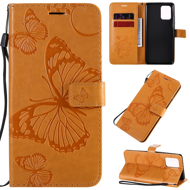 3D Butterflies Embossing Pattern Horizontal Flip Leather Case with Holder & Card Slot & Wallet & Lanyard, For Galaxy A91 / M80s / S10 Lite, For Galaxy M11, For Galaxy M31