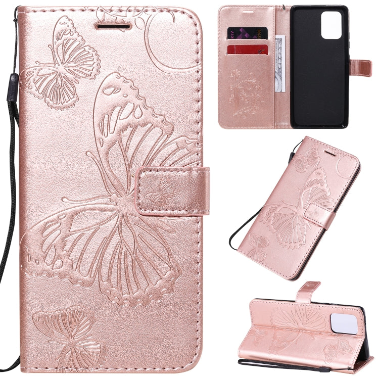 3D Butterflies Embossing Pattern Horizontal Flip Leather Case with Holder & Card Slot & Wallet & Lanyard, For Galaxy A91 / M80s / S10 Lite, For Galaxy M11, For Galaxy M31