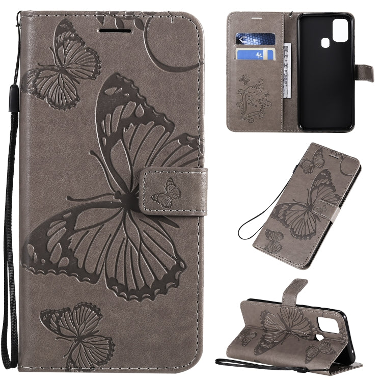 3D Butterflies Embossing Pattern Horizontal Flip Leather Case with Holder & Card Slot & Wallet & Lanyard, For Galaxy A91 / M80s / S10 Lite, For Galaxy M11, For Galaxy M31