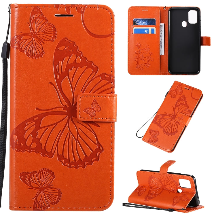 3D Butterflies Embossing Pattern Horizontal Flip Leather Case with Holder & Card Slot & Wallet & Lanyard, For Galaxy A91 / M80s / S10 Lite, For Galaxy M11, For Galaxy M31