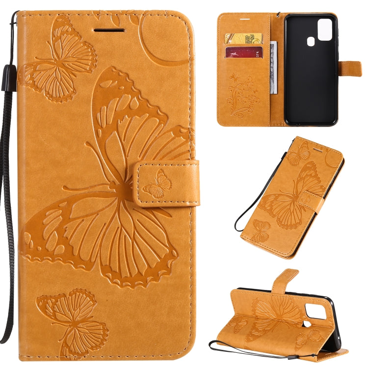 3D Butterflies Embossing Pattern Horizontal Flip Leather Case with Holder & Card Slot & Wallet & Lanyard, For Galaxy A91 / M80s / S10 Lite, For Galaxy M11, For Galaxy M31