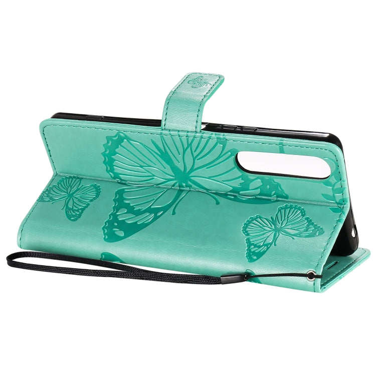 3D Butterflies Embossing Pattern Horizontal Flip Leather Case with Holder & Card Slot & Wallet & Lanyard, For Sony Xperia 1 II, For Xiaomi Mi 10 5G / Mi 10 Pro 5G