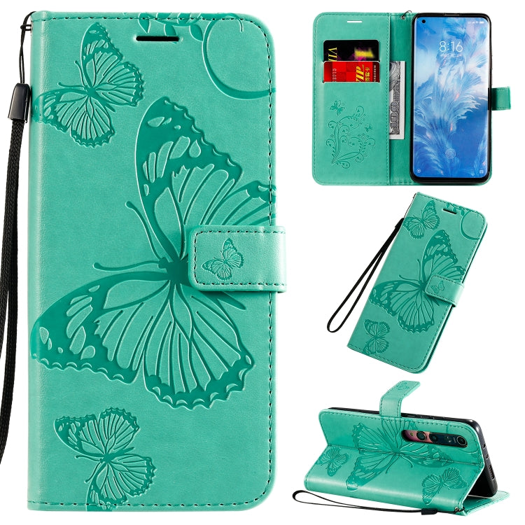3D Butterflies Embossing Pattern Horizontal Flip Leather Case with Holder & Card Slot & Wallet & Lanyard, For Sony Xperia 1 II, For Xiaomi Mi 10 5G / Mi 10 Pro 5G