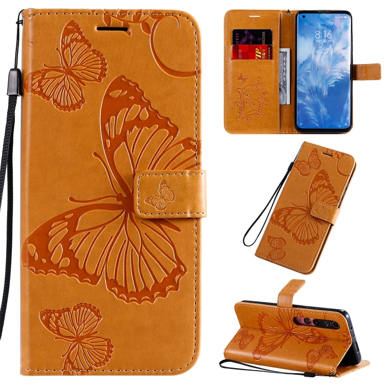 3D Butterflies Embossing Pattern Horizontal Flip Leather Case with Holder & Card Slot & Wallet & Lanyard, For Sony Xperia 1 II, For Xiaomi Mi 10 5G / Mi 10 Pro 5G