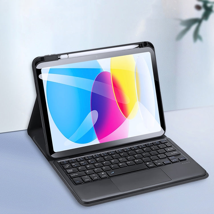 Étui clavier Bluetooth DUX DUCIS en cuir avec pavé tactile et fonction veille intelligente, pour iPad 10e génération 10.9 (2022)
