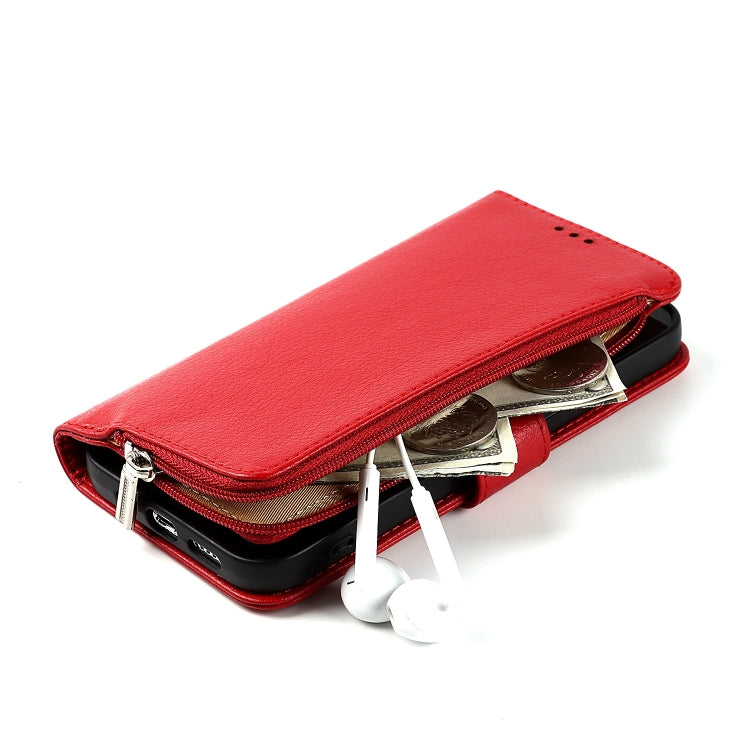 Microfiber Zipper Leather Phone Case