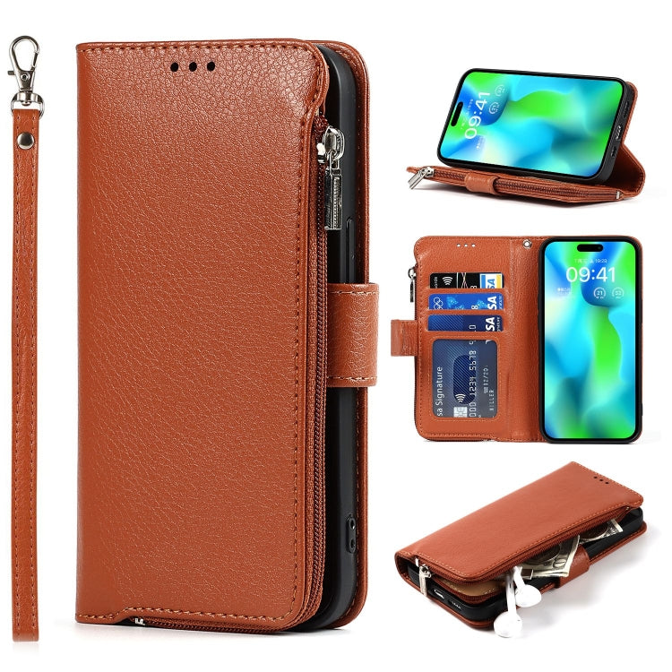 Microfiber Zipper Leather Phone Case