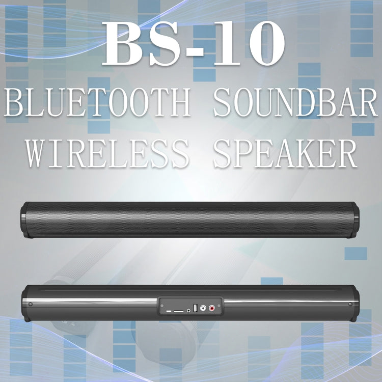 BS-10 Bluetooth 5.0 Speaker TV Soundbar with Remote Control, BS-10