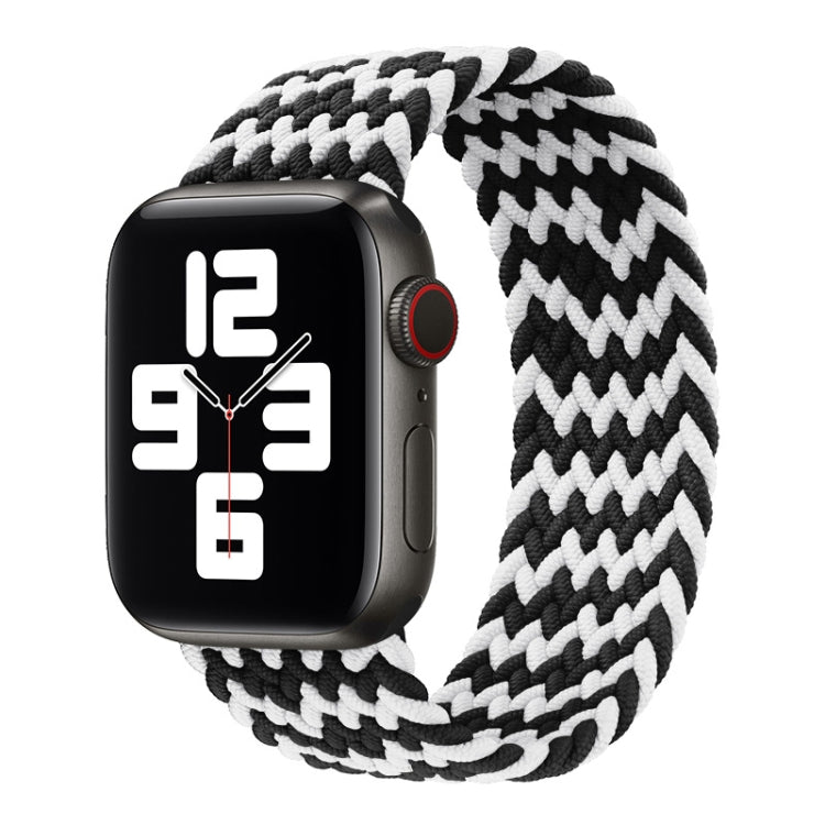 Nylon Single-turn Braided Watch Band For Apple Watch Series 8&7 41mm / SE 2&6&SE&5&4 40mm / 3&2&1 38mm, For Apple Watch Series 8&7 41mm,135mm