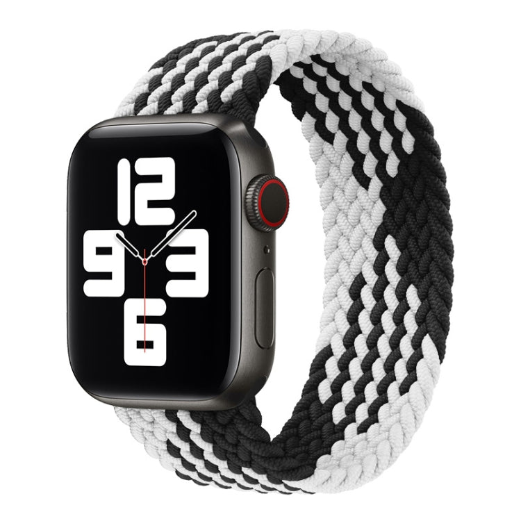Nylon Single-turn Braided Watch Band For Apple Watch Series 8&7 41mm / SE 2&6&SE&5&4 40mm / 3&2&1 38mm, For Apple Watch Series 8&7 41mm,135mm