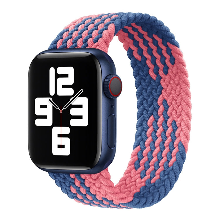Nylon Single-turn Braided Watch Band For Apple Watch Series 8&7 41mm / SE 2&6&SE&5&4 40mm / 3&2&1 38mm, For Apple Watch Series 8&7 41mm,135mm