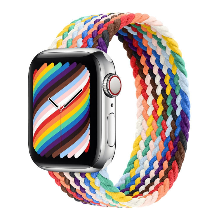 Nylon Single-turn Braided Watch Band For Apple Watch Series 8&7 41mm / SE 2&6&SE&5&4 40mm / 3&2&1 38mm, For Apple Watch Series 8&7 41mm,135mm