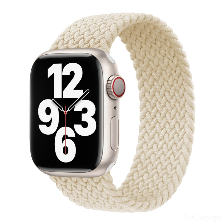 Nylon Single-turn Braided Watch Band For Apple Watch Series 8&7 41mm / SE 2&6&SE&5&4 40mm / 3&2&1 38mm, For Apple Watch Series 8&7 41mm,135mm