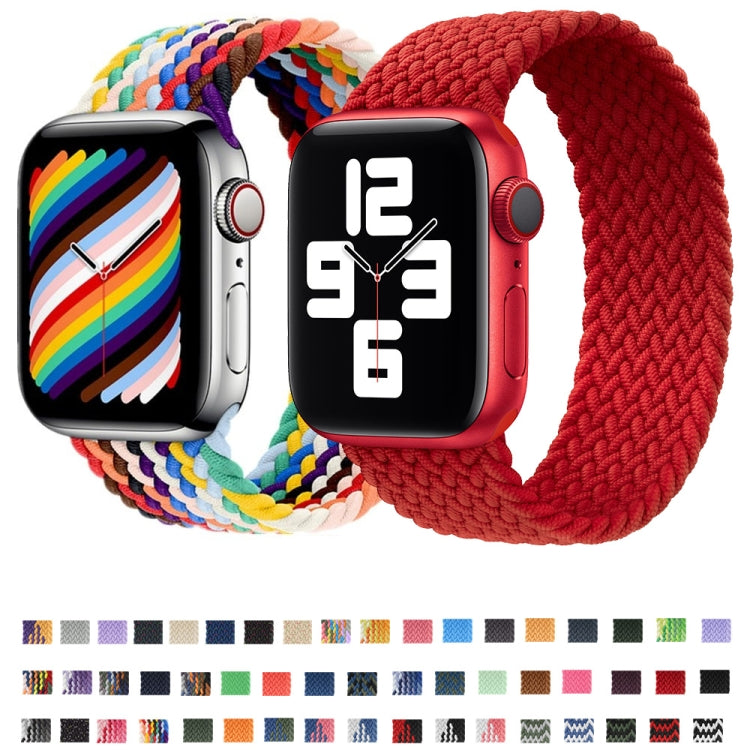 Nylon Single-turn Braided Watch Band For Apple Watch Series 8&7 41mm / SE 2&6&SE&5&4 40mm / 3&2&1 38mm, For Apple Watch Series 8&7 41mm, 135mm