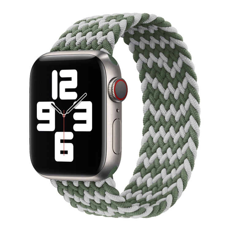 Nylon Single-turn Braided Watch Band For Apple Watch Series 8&7 41mm / SE 2&6&SE&5&4 40mm / 3&2&1 38mm, For Apple Watch Series 8&7 41mm,145mm