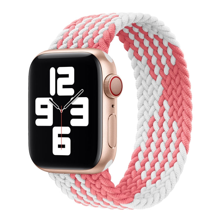 Nylon Single-turn Braided Watch Band For Apple Watch Series 8&7 41mm / SE 2&6&SE&5&4 40mm / 3&2&1 38mm, For Apple Watch Series 8&7 41mm,145mm