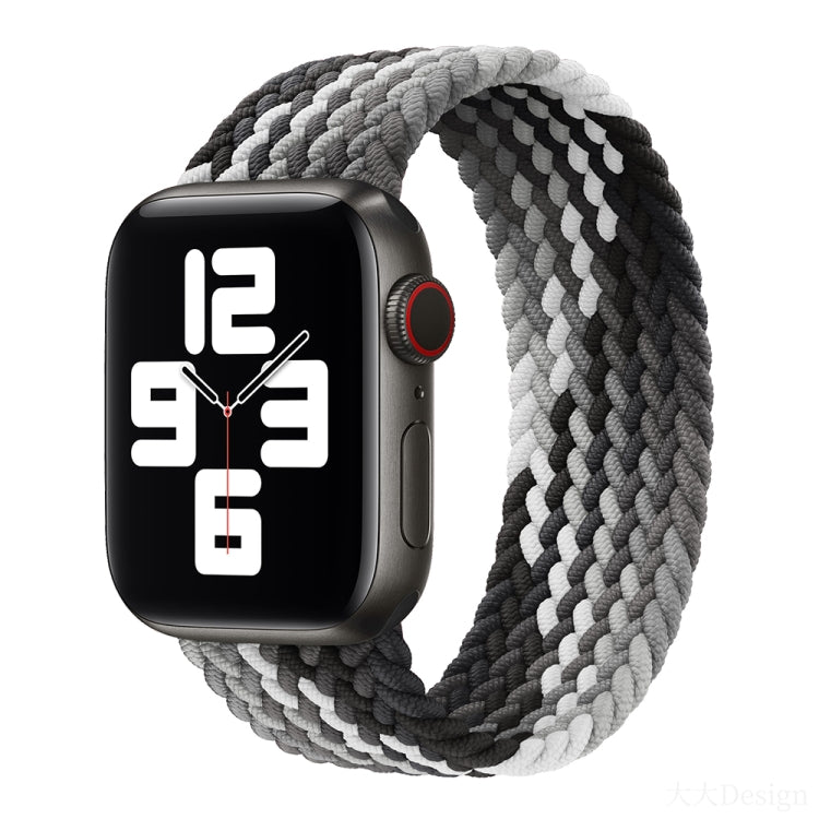 Nylon Single-turn Braided Watch Band For Apple Watch Series 8&7 41mm / SE 2&6&SE&5&4 40mm / 3&2&1 38mm, For Apple Watch Series 8&7 41mm,145mm