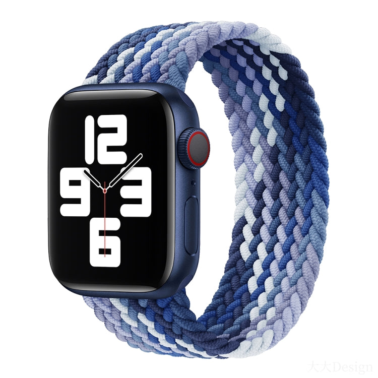 Nylon Single-turn Braided Watch Band For Apple Watch Series 8&7 41mm / SE 2&6&SE&5&4 40mm / 3&2&1 38mm, For Apple Watch Series 8&7 41mm,145mm