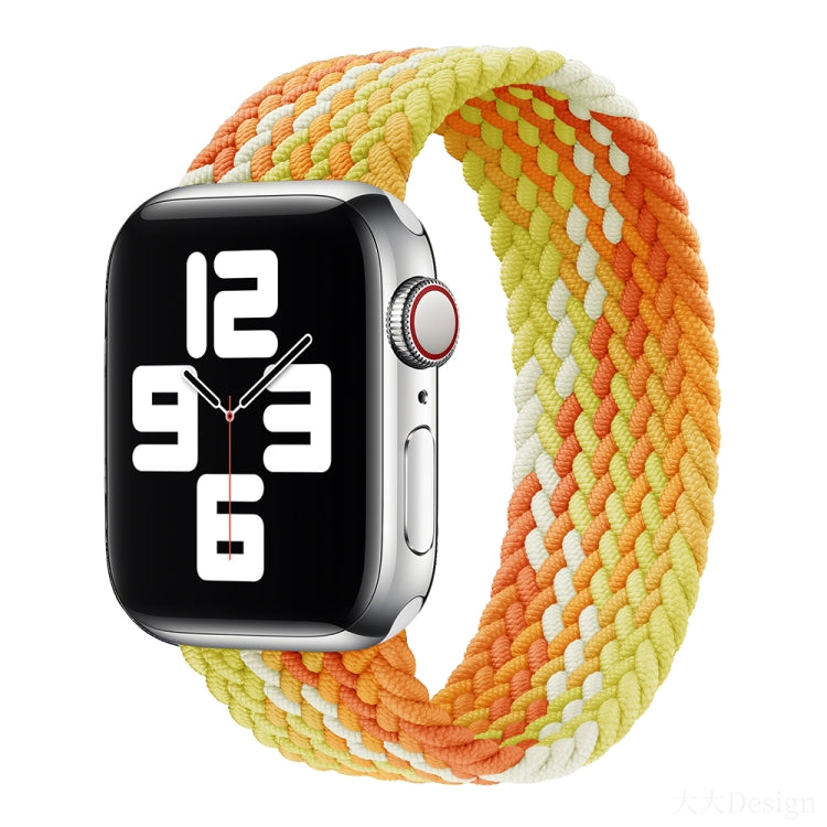Nylon Single-turn Braided Watch Band For Apple Watch Series 8&7 41mm / SE 2&6&SE&5&4 40mm / 3&2&1 38mm, For Apple Watch Series 8&7 41mm,145mm