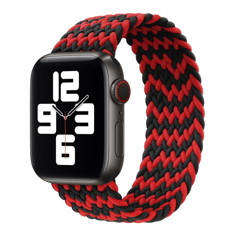 Nylon Single-turn Braided Watch Band For Apple Watch Series 8&7 41mm / SE 2&6&SE&5&4 40mm / 3&2&1 38mm, For Apple Watch Series 8&7 41mm,155mm