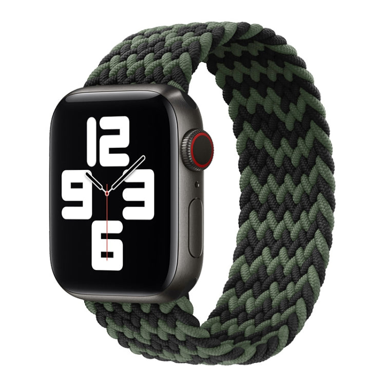Nylon Single-turn Braided Watch Band For Apple Watch Series 8&7 41mm / SE 2&6&SE&5&4 40mm / 3&2&1 38mm, For Apple Watch Series 8&7 41mm,155mm