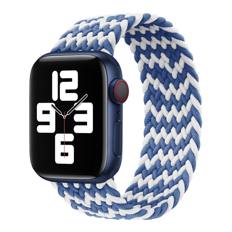 Nylon Single-turn Braided Watch Band For Apple Watch Series 8&7 41mm / SE 2&6&SE&5&4 40mm / 3&2&1 38mm, For Apple Watch Series 8&7 41mm,155mm