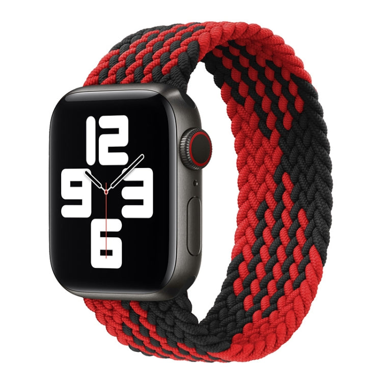 Nylon Single-turn Braided Watch Band For Apple Watch Series 8&7 41mm / SE 2&6&SE&5&4 40mm / 3&2&1 38mm, For Apple Watch Series 8&7 41mm,155mm