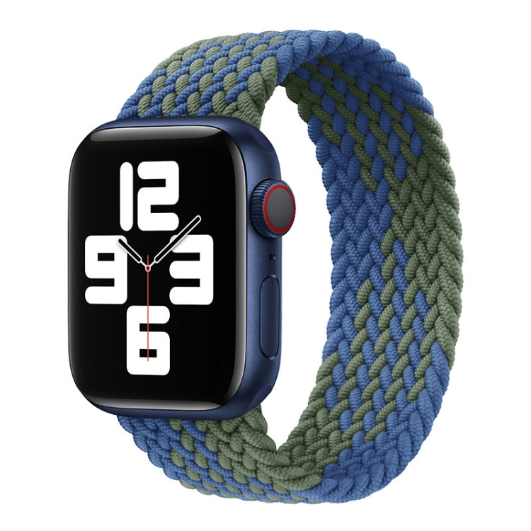Nylon Single-turn Braided Watch Band For Apple Watch Series 8&7 41mm / SE 2&6&SE&5&4 40mm / 3&2&1 38mm, For Apple Watch Series 8&7 41mm,155mm
