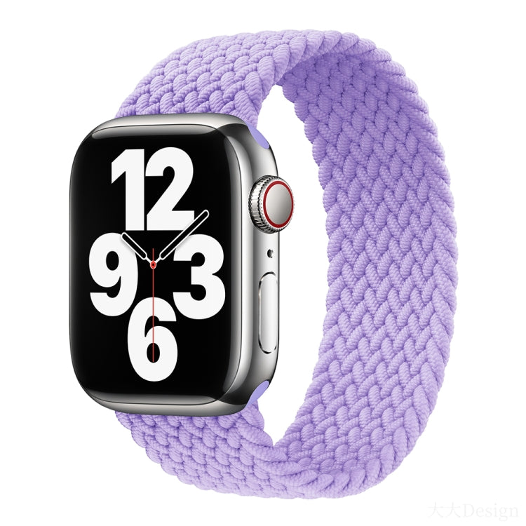 Nylon Single-turn Braided Watch Band For Apple Watch Series 8&7 41mm / SE 2&6&SE&5&4 40mm / 3&2&1 38mm, For Apple Watch Series 8&7 41mm,155mm
