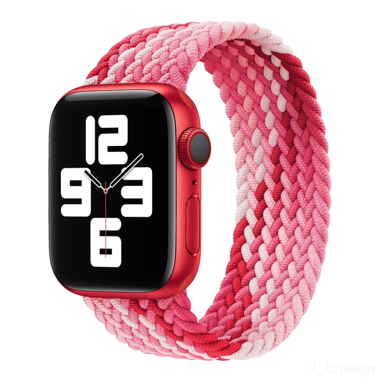 Nylon Single-turn Braided Watch Band For Apple Watch Series 8&7 41mm / SE 2&6&SE&5&4 40mm / 3&2&1 38mm, For Apple Watch Series 8&7 41mm,155mm