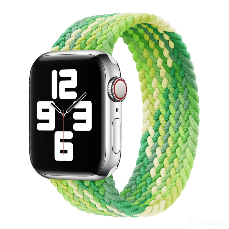 Nylon Single-turn Braided Watch Band For Apple Watch Series 8&7 41mm / SE 2&6&SE&5&4 40mm / 3&2&1 38mm, For Apple Watch Series 8&7 41mm,155mm