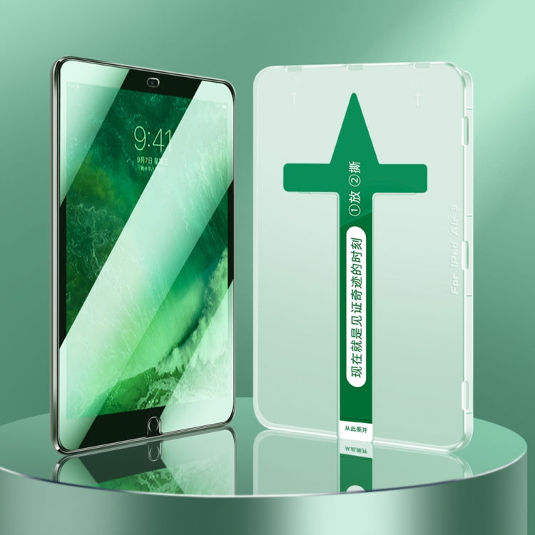 0.3mm Easy Install Green Light Eye-Protection Tempered Glass Film, For iPad mini 5 / mini 4, For iPad mini 6, For iPad 9.7 2018 / 2017 / Air 2 / Air, For iPad 10.2 2021 / 2020 / 2019, For iPad 10.5 / Air 3 10.5, For iPad Pro 11 2022 / 2021 / 2020 / 201...