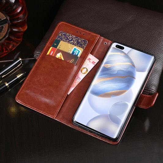 Horizontal flip mechanism leather case with built-in holder Huawei devices