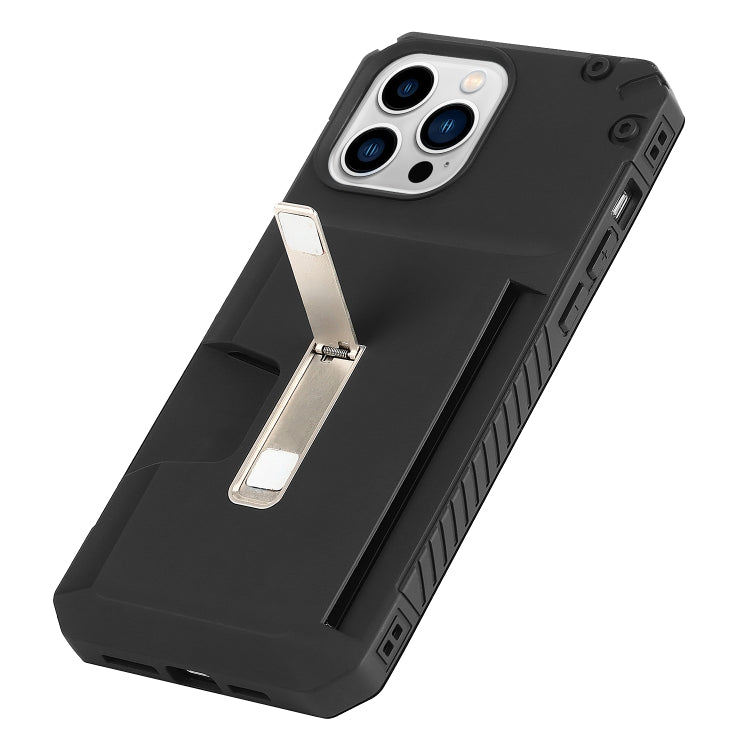 Frosted Card Slot Holder Phone Case, For iPhone 14 Pro Max, For iPhone 14 Pro, For iPhone 14, For iPhone 13 Pro, For iPhone 13