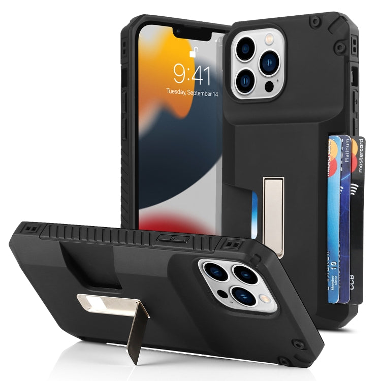 Frosted Card Slot Holder Phone Case, For iPhone 14 Pro Max, For iPhone 14 Pro, For iPhone 14, For iPhone 13 Pro, For iPhone 13