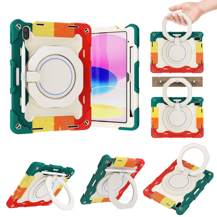 Armor Contrast Color Silicone + PC Tablet Case, For iPad 10th Gen 10.9 2022