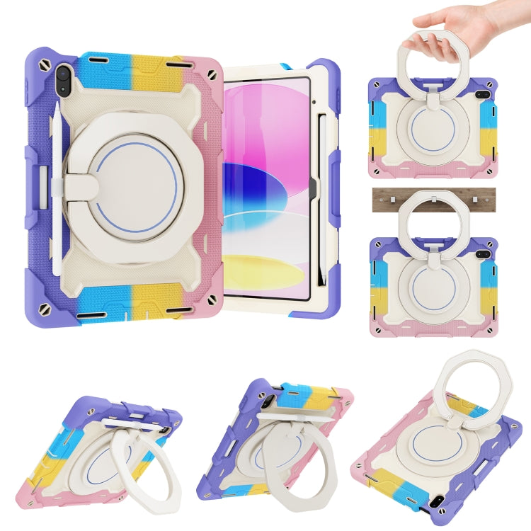Coque Armor Contrast Color en silicone et PC pour iPad 10e génération 10.9 (2022)