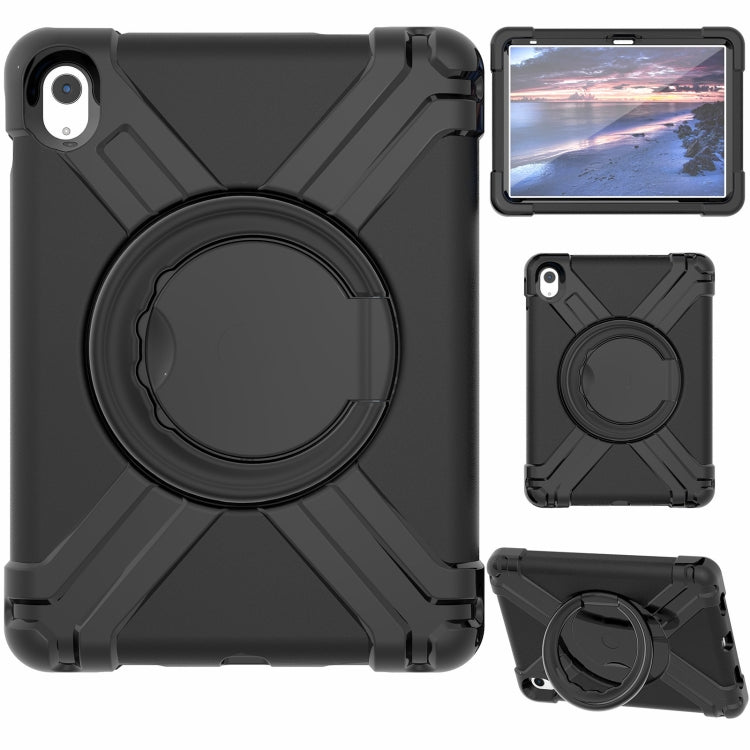 Étui de protection pour tablette EVA + PC avec support rotatif à 360°, pour iPad 10e génération 10.9 (2022)
