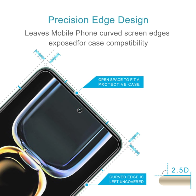 50pcs 0.26mm 9H 2.5D Tempered Glass Film