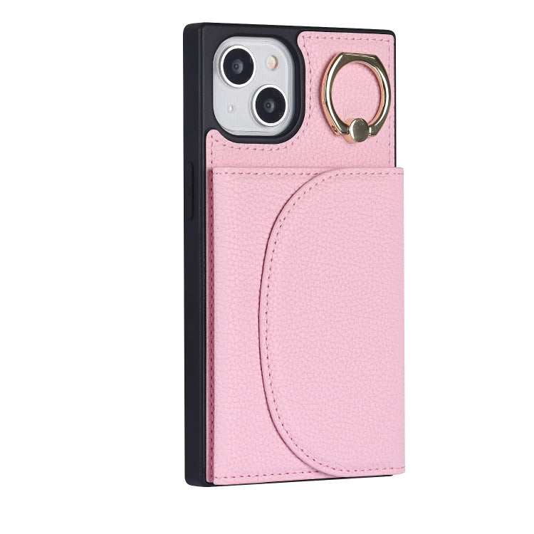 Litchi Texture Card Bag Phone Case, For iPhone 14, For iPhone 14 Plus, For iPhone 14 Pro, For iPhone 14 Pro Max